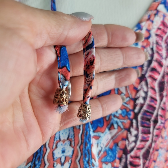 REVOLVE HEARTLOOM BOHO MULTI-COLORED PAISLEY ROMPER WOMENS SIZE  MEDIUM - Picture 12 of 16